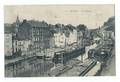 Namur - 9. La Sambre et belles péniches en gros plan - circulé 1921 - Grand Magasin de la Station