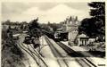 BELLAC (Haute-Vienne) - Un train arrive en gare.