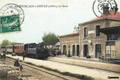 SAINT-POURCAIN sur SIOULE (Allier) - La gare et le train.