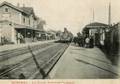 MIRIBEL (Ain) - La gare - Arrivée du train.