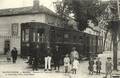 BELLAC (Haute-Vienne) - Arrivée du Tramway - Avenue de la gare - Editeur : L.Ometz, photographe.