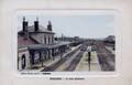PITHIVIERS - La Gare (intérieur) - Editeur : Bassin, épicier.