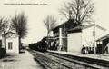 SAINT-GENIES de MALGOIRES (Gard) - La gare et le train.