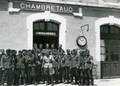 Voici une série de cartes postales anciennes de la commune de Chambretaud (Vendée).

CHAMBRETAUD (Vendée) - Les troupes allemandes occupent la gare (Réseau de l'Etat).