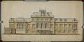 849073, Opstand van een ontwerp voor de voorgevel van het H.S.M.-station Den Haag H.S. te Den Haag., Onbekend