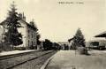 NIEUL (Haute-Vienne) - La gare et le train.