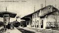 La gare de Saint Victurnien établie à 181 mètres d'altitude sur la ligne de Limoges-Bénédictins à Angoulême, entre les gares de Verneuil-sur-Vienne et de Saint-Brice-sur-Vienne.