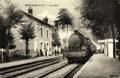 Voici une série de cartes postales anciennes de la commune de Montrabé.

MONTRABE (Haute-Garonne) - La gare et le train - Editeur : Lussan.