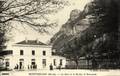 MONTMELIAN (Savoie) - La gare et le rocher "La Savoyarde" - Editeur : L. Blanc.