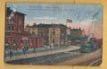C.P.A. HERBESTHAL - Train entrant en Grenz-Bahnhof 1918