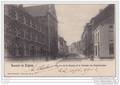 SOUVENIR DE SOIGNIES - La rue de la Station et le Couvent des Franciscaines - (oblitération de 1902)