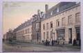 MENEN Menin 1924 PLACE DE LA GARE BEVRIJDINGSPLEIN winkel Epicerie Franco Belge anime attelage span