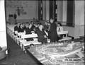 153843, Afbeelding van de speelkamer in het N.S.-station Amsterdam C.S. te Amsterdam, tijdens een demonstraite voor de vertegenwoordigers van diverse internationale spoorwegmaatschappijen ("Propaganda Club")., Nederlandse Spoorwegen, fotograaf