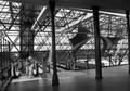 155986, Gezicht op de constructie van de perronkap van het nieuwe N.S.-station Zaandam te Zaandam., Nederlandse Spoorwegen, fotograaf