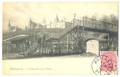 MORLANWELZ passerelle de la gare ANIMEE beau cachet 1921
