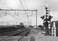 169433, Gezicht op de zuidzijde van het N.S.-station Geldermalsen te Geldermalsen., Nederlandse Spoorwegen, fotograaf
