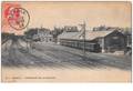 belgique. n° 47537 . renaix . interieur de la station . pas courante.train