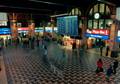 849733, Interieur van het N.S.-station Amsterdam C.S. te Amsterdam: hal, met het grote vertrektijdenbord., Podsada, W.M., fotograaf