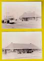 2 oude foto's TRAMSTATION ©1954 Brandariskaai OOSTENDE-KAAI TRAM STATION Geschiedenis heemkunde erfgoed FOTO PHOTO 3369