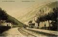 LUC en DIOIS (Drôme) - La Gare - Arrivée d'un train.