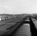 155152, Gezicht op het emplacement met goederentreinen bij het N.S-station Venlo te Venlo., Nederlandse Spoorwegen, fotograaf