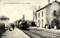 66 - LA MOTHE-ACHARD (Vendée) - La gare et le train.