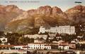 116 - MENTON (Alpes-Maritimes) - Vue sur les montagnes; au premier plan, la gare.