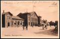 1715 - uden porto - gammelt postkort - Slagelse Banegaarden Railway Station Gare 1914
