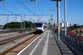 834709, Afbeelding van een vertrekkende trein (Sprinter Light Train, SLT) op het N.S.-station Utrecht Leidsche Rijn te Utrecht., Het Utrechts Archief, fotograaf