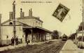 CINQ-MARS la PILE (Indre et Loire) - La gare - Arrivée d'un train - Editeur : Chollet.