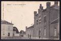 ** NINOVE - GARE DU CHEMIN DE FER ** édit. Anneessens MET HOTEL LA STATION