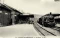 12- PAGNY-sur-MOSELLE (Meurthe et Moselle) - La gare et le train.