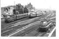 Ath - Station met treinen (Foto 1978).