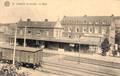 Hamoir S/ Ourthe - la Gare (hôtel du chemin de fer, 1923, photo Belge Lumière)