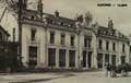 AUXONNE (Côte d'Or) - La cour de la Gare (carte toilée).