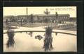 AK Ypres, La Gare et le bassin du Square, Blick zum Bahnhof