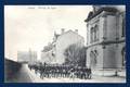 Arlon. Avenue de la Gare. Défilé du 10ème Régiment de Ligne. Fanfare.