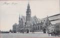 Brugge Bruges La Gare De Statie Station ZELDZAAM geanimeerd koets paard Cheval Caleche Couch