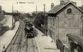 38 - PUTEAUX - La gare et le train - Editeur : L'Abeille à Asnières.