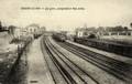 CHOISY le ROI - La Gare, perspective des voies.