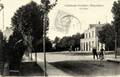 CHATEAU-GONTIER (Mayenne) - La cour de la Gare - Editeur : Hamel-Jallier, photographe.