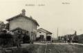 LOUHANS (S.et-L.) - Vue intérieure de la Gare de BRANGES avec le Train - Editeur : Perrin.