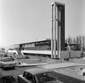 166230, Gezicht op het in aanbouw zijnde N.S.-station Weesp te Weesp., Nederlandse Spoorwegen, fotograaf