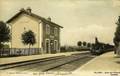 VILLABE (Seine et Oise) - Vue intérieure de la gare - Arrivée d'un train - Editeur : L. Lesueur.