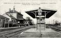 AUNEAU (Eure et Loir) - Vue intérieure de la gare de la Compagnie d'Orléans.