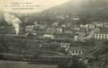 84 - DEVILLE (Ardennes) - La Gare et la Meuse prises du Rocher de Tibot.