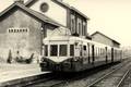 Un Autorail " Picasso " stationne en gare de SEZANNE (Marne) vers 1958