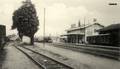 MOISSAC (Tarn et Garonne) - Intérieur de la gare et le train.