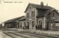 SUIPPES (Marne) - Vue intérieure de la gare en 1920.