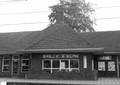150586, Gezicht op een gedeelte van de perrongevel van het N.S.-station te Putten., Nederlandse Spoorwegen, fotograaf